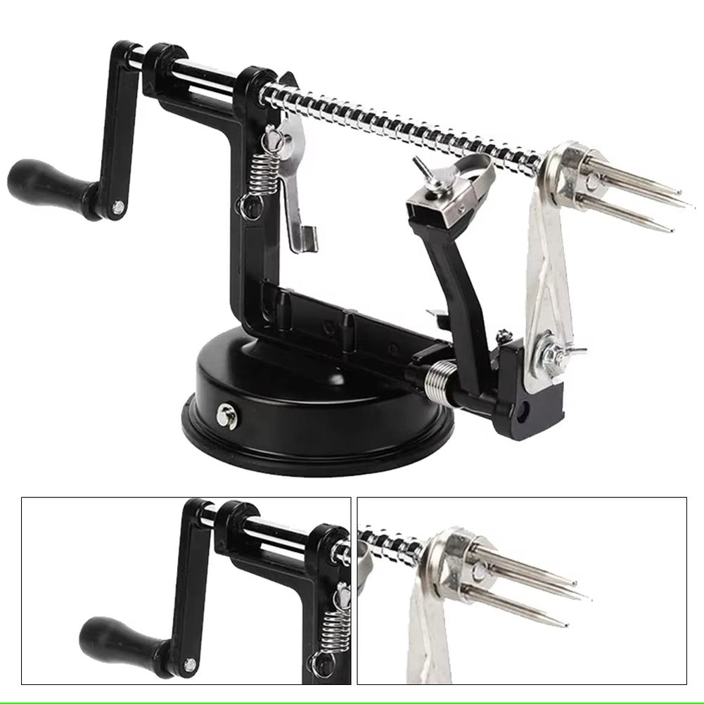 3-in-1 Hand-Cranked Fruit Peeler and Slicer
