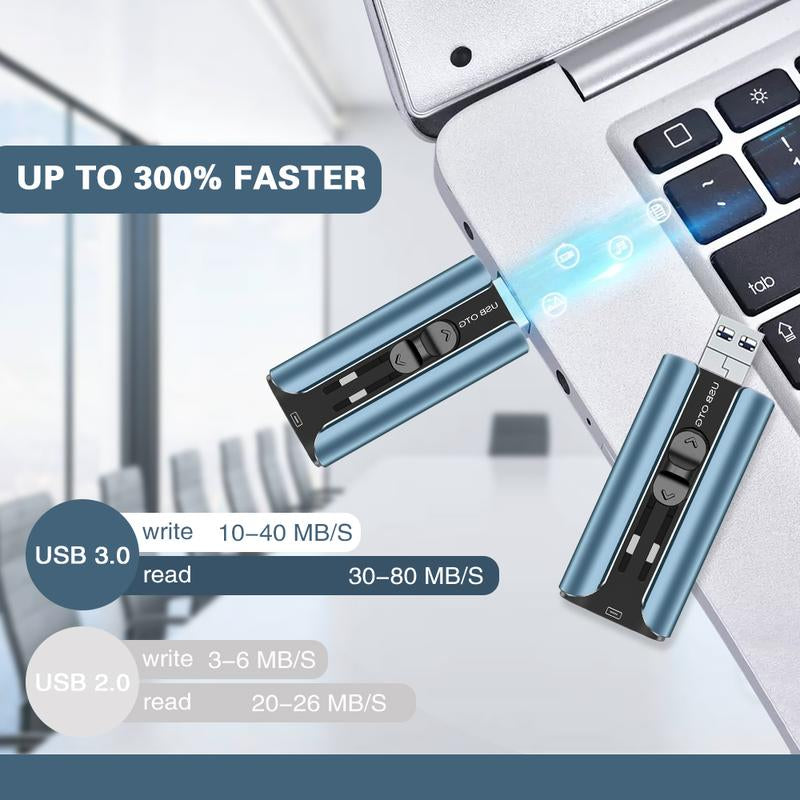 Flash Drive 256GB for Iphone USB Memory Stick Thumb Drives High Speed USB Stick,Photo Stick External Storage for Iphone/Ipad/Android/Pc