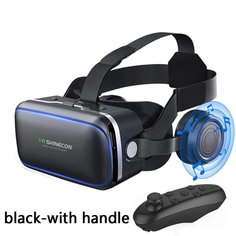 Multifunctional Virtual Reality Glasses, Head-Mounted Humanization Design 3D VR Glasses, VR Set for Gaming