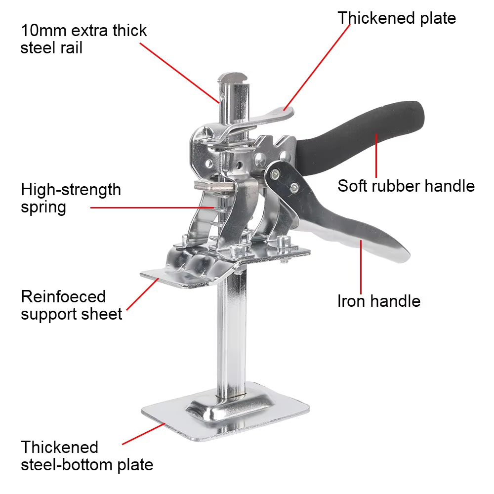 Tile Height Adjuster Elevator Tool Multifunction Labor-Saving Arm Jack Door Panel Drywall Lifting Hand Lifting Tool Lifter