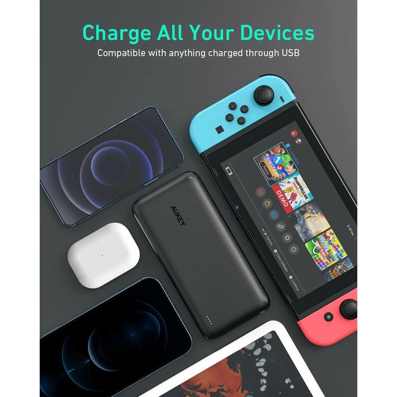 AUKEY PB-N74S Basix plus 20000Mah Power Delivery Power Bank Smartnfccase Accessories Charging Bezosmax Mini