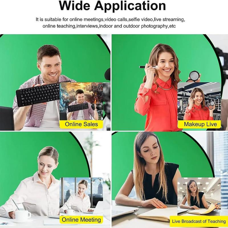 Foldable Studio Background Frame, Live Room Props Background Frame, Background Frame Green Screen for Live Photography, Game Live Broadcast