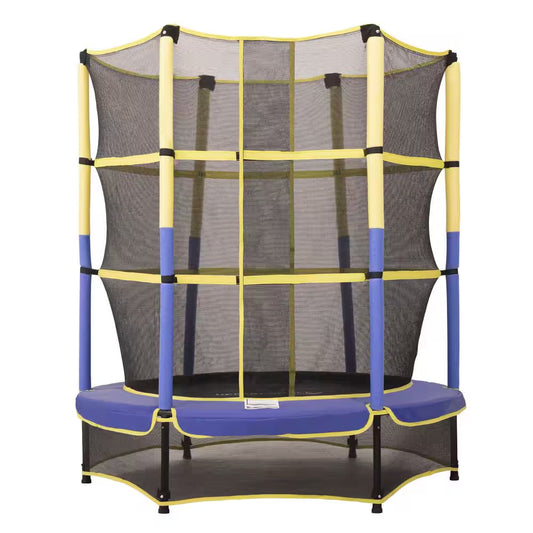 Machrus  55 In. Kiddy Trampoline and Enclosure Set Easy Assembly