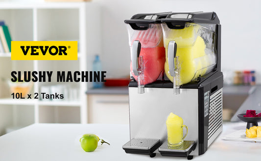 5.3 Gallon Frozen Beverage Machine - Slushie, Smoothie, Iced Coffee Dispenser